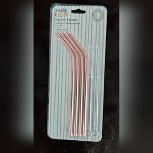 Copper Straws Set